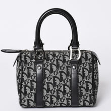 画像をギャラリービューアに読み込む, 極美品 Christian Dior ディオール ハンドバッグ ミニボストン トロッター ブラック スピーディ 20cm 中古 4a001270