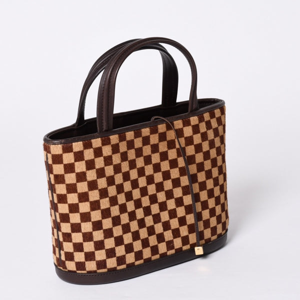 極美品 LOUIS VUITTON ルイヴィトン ダミエソバージュ インパラ ハンドバッグ M92133 ハラコ レザー ゴールド金具 中古 4b013864