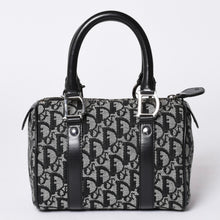 画像をギャラリービューアに読み込む, 極美品 Christian Dior ディオール ハンドバッグ ミニボストン トロッター ブラック スピーディ 20cm 中古 4a001270