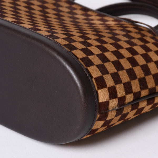 極美品 LOUIS VUITTON ルイヴィトン ダミエソバージュ インパラ ハンドバッグ M92133 ハラコ レザー ゴールド金具 中古 4b013864