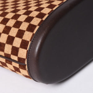 極美品 LOUIS VUITTON ルイヴィトン ダミエソバージュ インパラ ハンドバッグ M92133 ハラコ レザー ゴールド金具 中古 4b013864