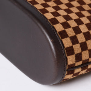 極美品 LOUIS VUITTON ルイヴィトン ダミエソバージュ インパラ ハンドバッグ M92133 ハラコ レザー ゴールド金具 中古 4b013864