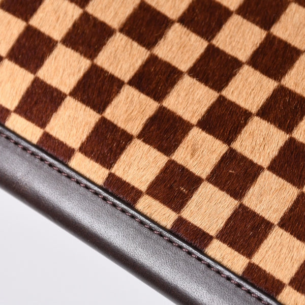 極美品 LOUIS VUITTON ルイヴィトン ダミエソバージュ インパラ ハンドバッグ M92133 ハラコ レザー ゴールド金具 中古 4b013864