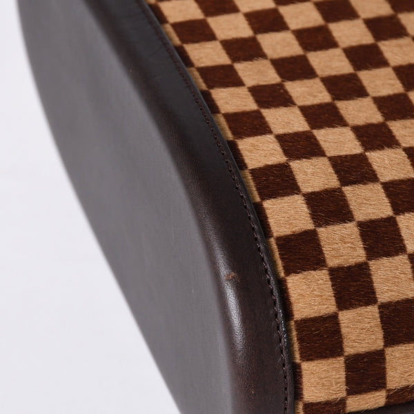 極美品 LOUIS VUITTON ルイヴィトン ダミエソバージュ インパラ ハンドバッグ M92133 ハラコ レザー ゴールド金具 中古 4b013864