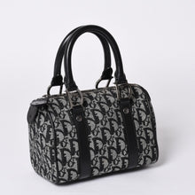 画像をギャラリービューアに読み込む, 極美品 Christian Dior ディオール ハンドバッグ ミニボストン トロッター ブラック スピーディ 20cm 中古 4a001270