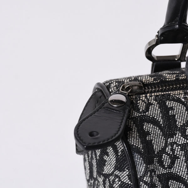 Very Good Condition Christian Dior Dior Handbag Mini Boston Trotter Black Speedy 20cm Used 4a001270