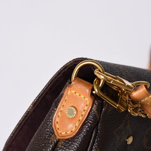 極美品 LOUIS VUITTON ルイヴィトン フェイボリットPM ショルダーバッグ M40717 モノグラム ブラウン ゴールド金具 中古 4a001285
