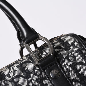 Very Good Condition Christian Dior Dior Handbag Mini Boston Trotter Black Speedy 20cm Used 4a001270