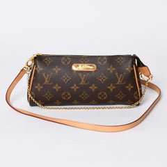 Very good condition LOUIS VUITTON Pochette Eva chain shoulder bag M13567 Monogram gold hardware Used 4a001279