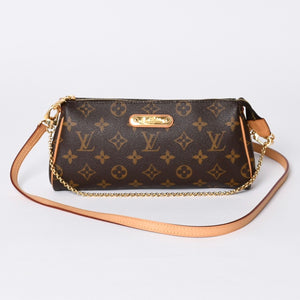 Very good condition LOUIS VUITTON Pochette Eva chain shoulder bag M13567 Monogram gold hardware Used 4a001279