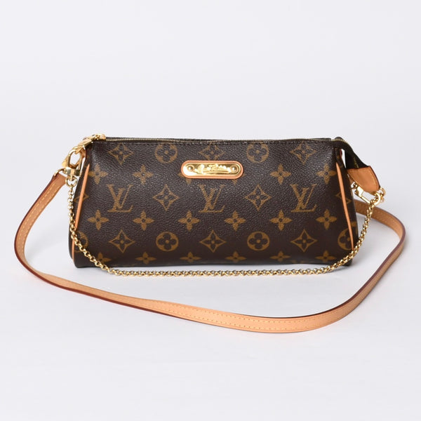 Very good condition LOUIS VUITTON Pochette Eva chain shoulder bag M13567 Monogram gold hardware Used 4a001279
