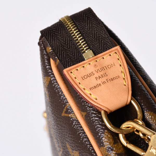 Very good condition LOUIS VUITTON Pochette Eva chain shoulder bag M13567 Monogram gold hardware Used 4a001279