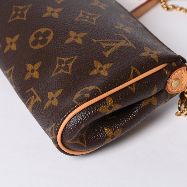 Very good condition LOUIS VUITTON Pochette Eva chain shoulder bag M13567 Monogram gold hardware Used 4a001279