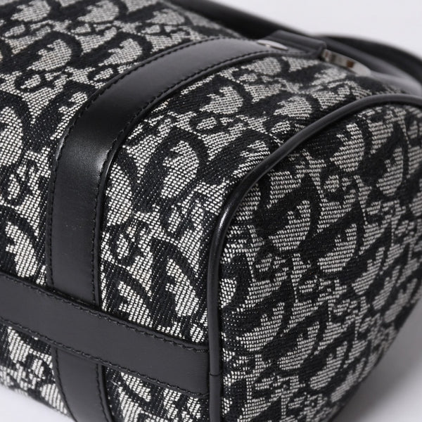 Very Good Condition Christian Dior Dior Handbag Mini Boston Trotter Black Speedy 20cm Used 4a001270