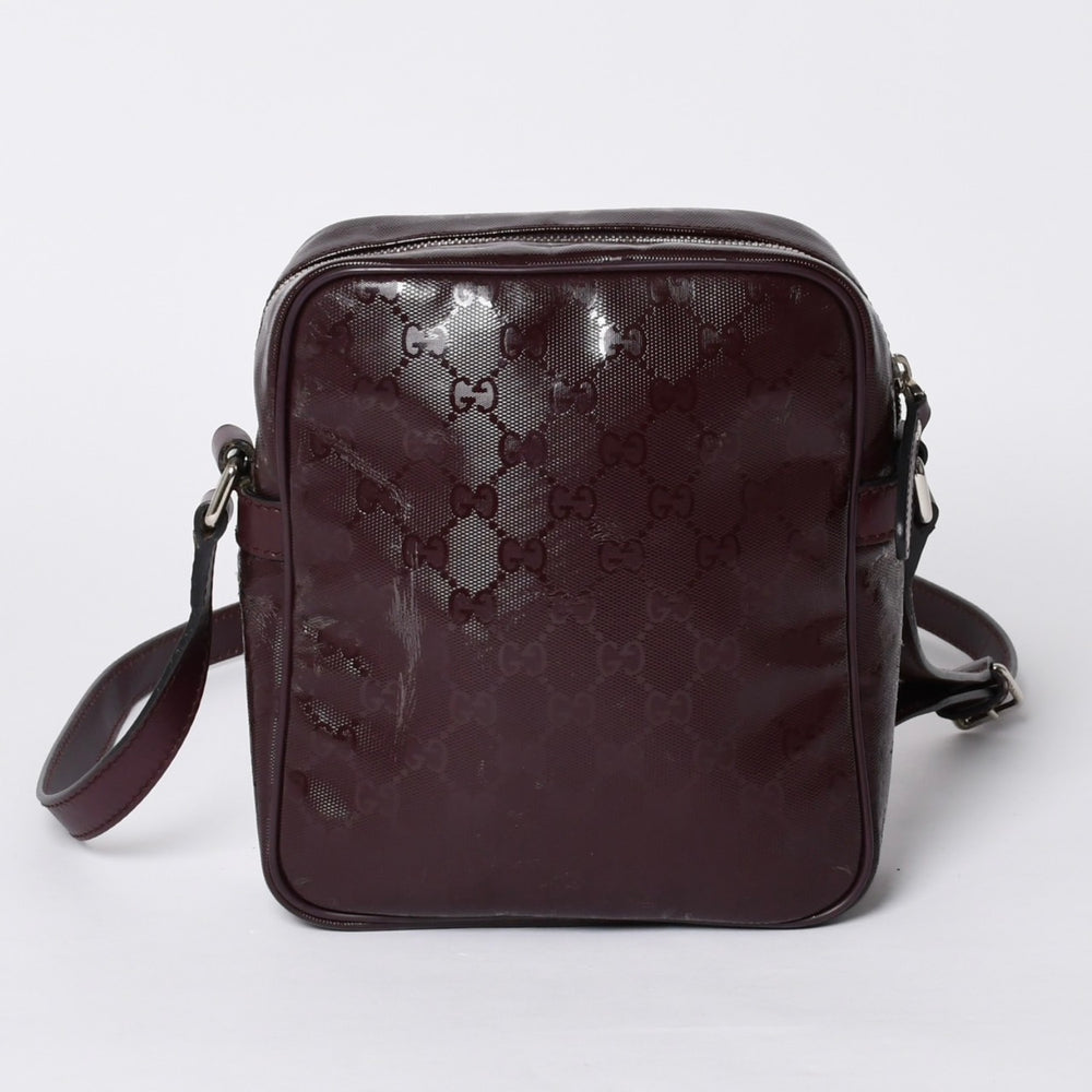 GUUCI グッチ Shoulder Bag ショルダーバッグ GGスプリーム 233268 ワインレッド 美品 中古 4a000270