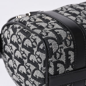Very Good Condition Christian Dior Dior Handbag Mini Boston Trotter Black Speedy 20cm Used 4a001270