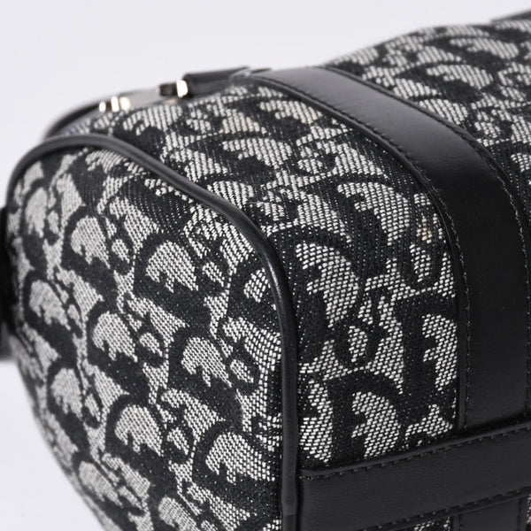Very Good Condition Christian Dior Dior Handbag Mini Boston Trotter Black Speedy 20cm Used 4a001270