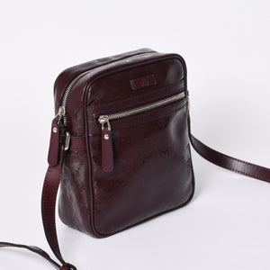 GUUCI グッチ Shoulder Bag ショルダーバッグ GGスプリーム 233268 ワインレッド 美品 中古 4a000270