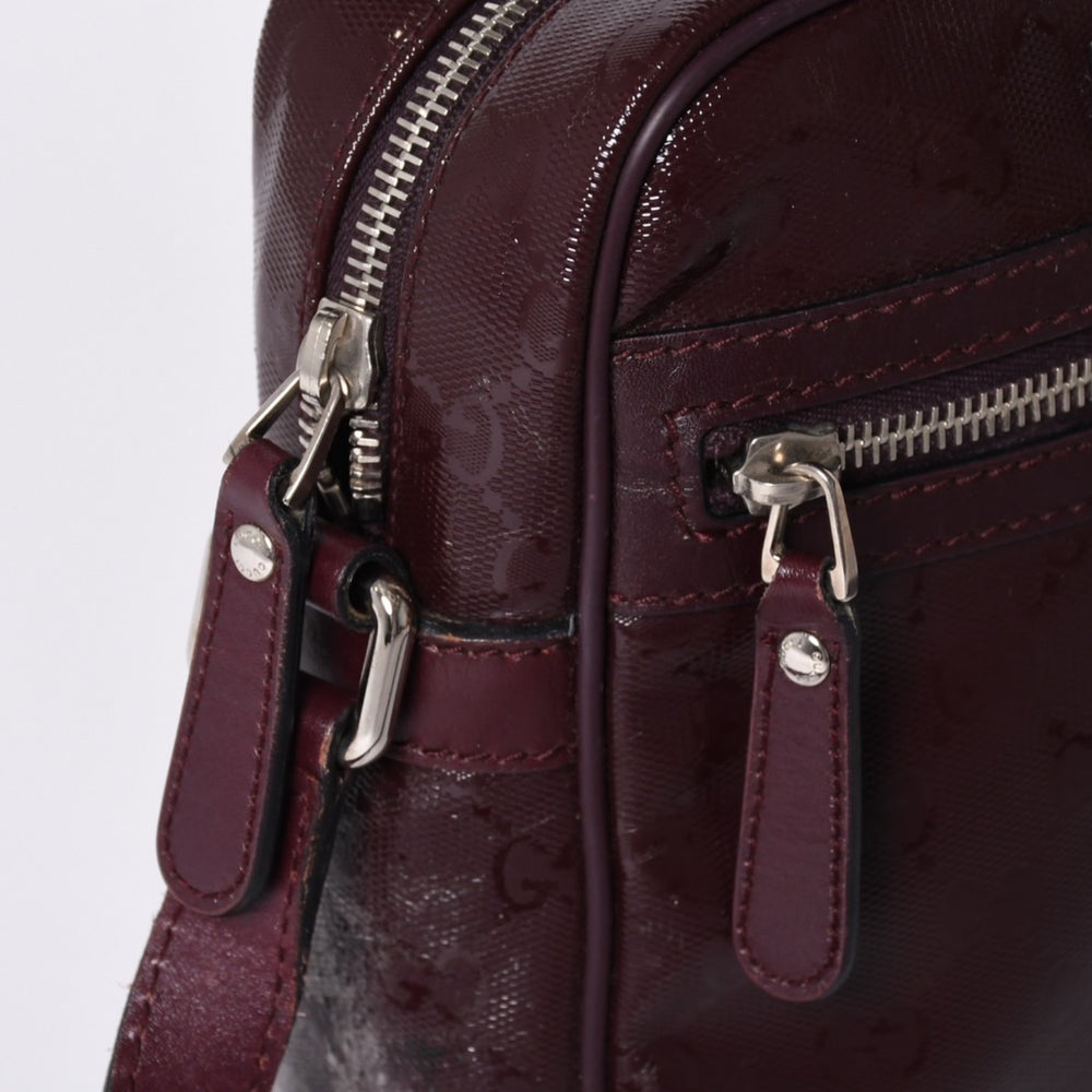 GUUCI グッチ Shoulder Bag ショルダーバッグ GGスプリーム 233268 ワインレッド 美品 中古 4a000270