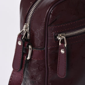GUUCI グッチ Shoulder Bag ショルダーバッグ GGスプリーム 233268 ワインレッド 美品 中古 4a000270