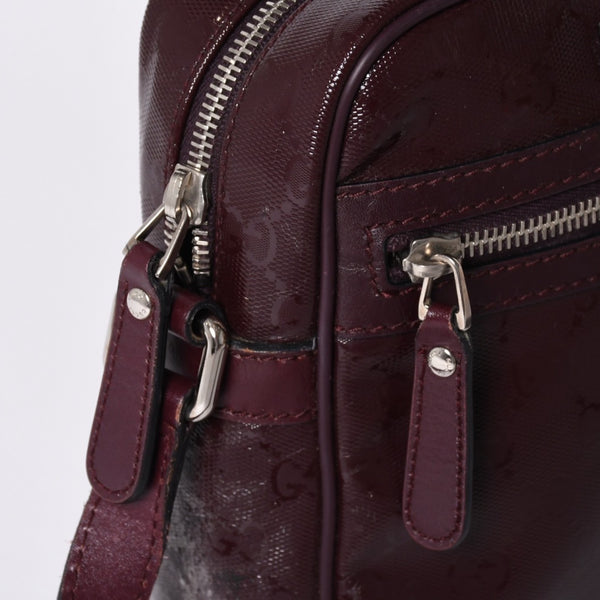 GUUCI グッチ Shoulder Bag ショルダーバッグ GGスプリーム 233268 ワインレッド 美品 中古 4a000270