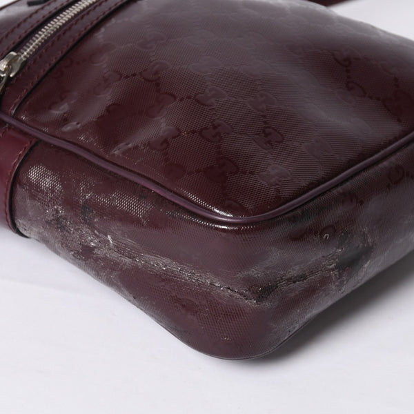 GUUCI グッチ Shoulder Bag ショルダーバッグ GGスプリーム 233268 ワインレッド 美品 中古 4a000270