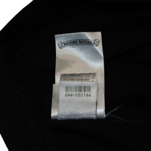 New and unused CHROME HEARTS Long sleeve T-shirt Size XL Neck logo Old English logo Black Used 4a001317