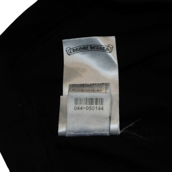 New and unused CHROME HEARTS Long sleeve T-shirt Size XL Neck logo Old English logo Black Used 4a001317