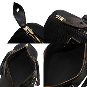 LOUIS VUITTON Handbag Mini Boston Bag Speedy 25 M43012/VI0923/Black/Epi Good Used 4a001278