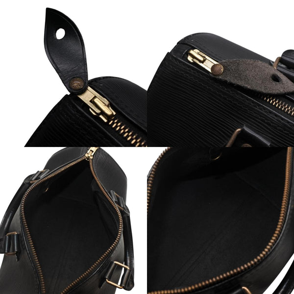 LOUIS VUITTON Handbag Mini Boston Bag Speedy 25 M43012/VI0923/Black/Epi Good Used 4a001278
