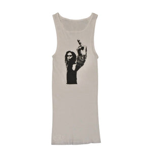New and unused item CHROME HEARTS Richard Stark Print Tank Top Size M Black Used 4a001322