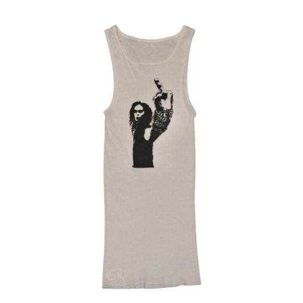 New and unused item CHROME HEARTS Richard Stark Print Tank Top Size M Black Used 4a001322