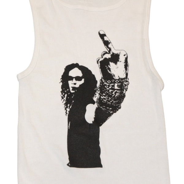 New and unused item CHROME HEARTS Richard Stark Print Tank Top Size M Black Used 4a001322