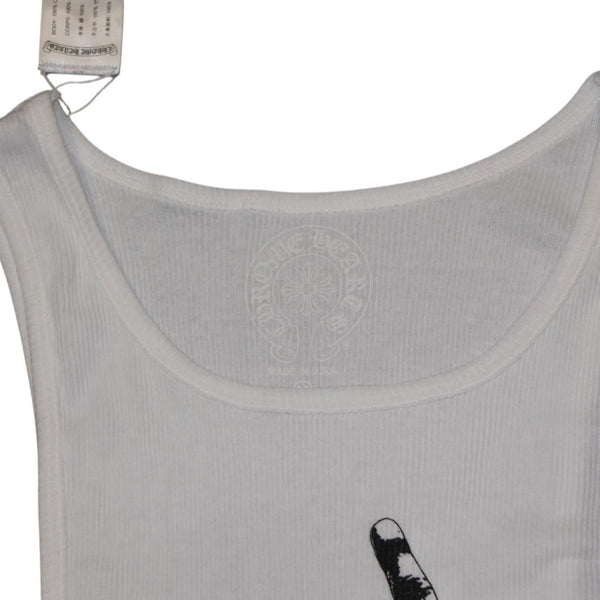New and unused item CHROME HEARTS Richard Stark Print Tank Top Size M Black Used 4a001322