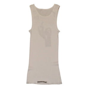 New and unused item CHROME HEARTS Richard Stark Print Tank Top Size L Black White Used 4a001323