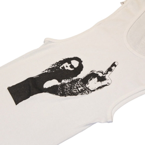 New and unused item CHROME HEARTS Richard Stark Print Tank Top Size L Black White Used 4a001323