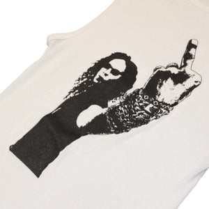 New and unused item CHROME HEARTS Richard Stark Print Tank Top Size L Black White Used 4a001323