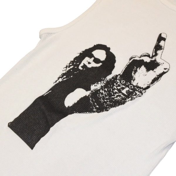 New and unused item CHROME HEARTS Richard Stark Print Tank Top Size L Black White Used 4a001323