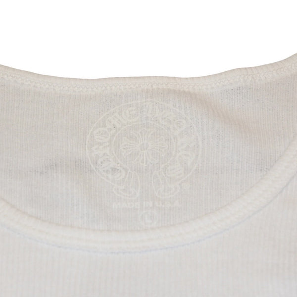 New and unused item CHROME HEARTS Richard Stark Print Tank Top Size L Black White Used 4a001323