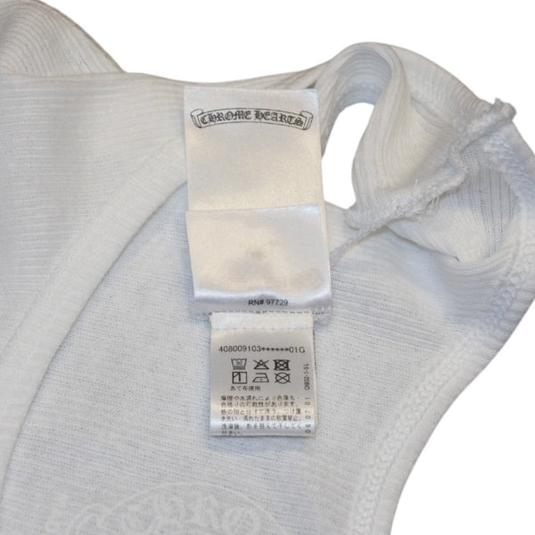 New and unused item CHROME HEARTS Richard Stark Print Tank Top Size L Black White Used 4a001323