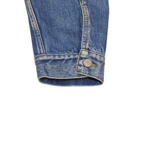 Very good condition Masion Margiela Collarless denim jacket Blue Cotton Size 50 SI1AM0006 S30561 Used 4a001193