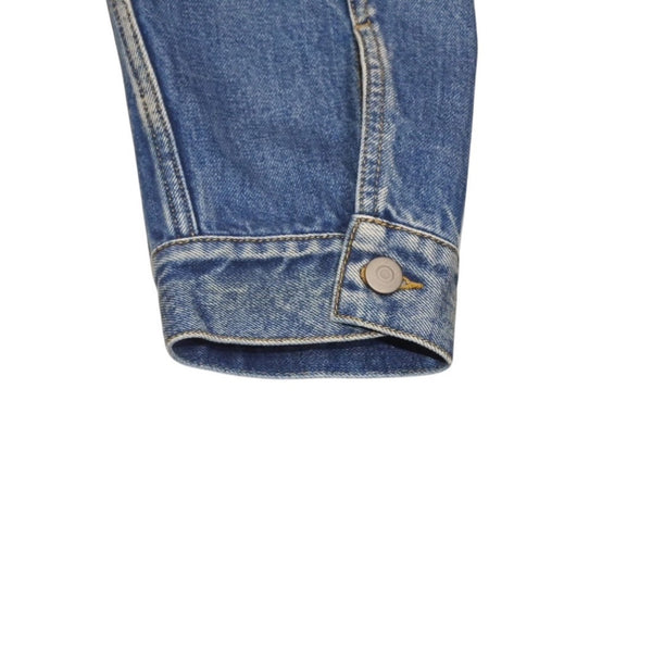 Very good condition Masion Margiela Collarless denim jacket Blue Cotton Size 50 SI1AM0006 S30561 Used 4a001193