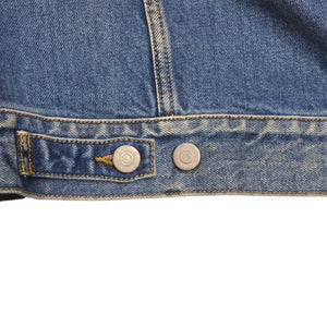 Very good condition Masion Margiela Collarless denim jacket Blue Cotton Size 50 SI1AM0006 S30561 Used 4a001193