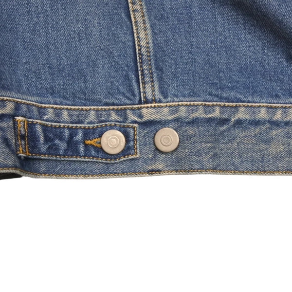 Very good condition Masion Margiela Collarless denim jacket Blue Cotton Size 50 SI1AM0006 S30561 Used 4a001193