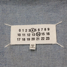 画像をギャラリービューアに読み込む, 極美品 Masion Margiela メゾンマルジェラ ノーカラーデニムジャケット ブルー コットン サイズ50 SI1AM0006 S30561 中古 4a001193