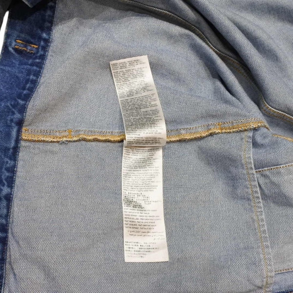 Very good condition Masion Margiela Collarless denim jacket Blue Cotton Size 50 SI1AM0006 S30561 Used 4a001193