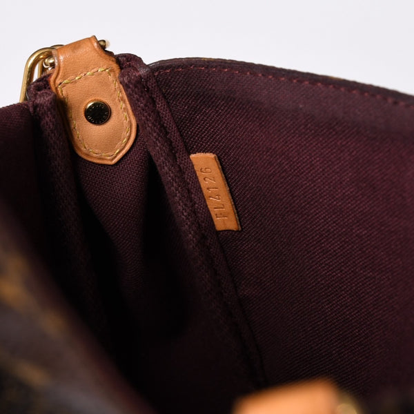 Very Good Condition LOUIS VUITTON Monogram Favorite MM Shoulder Bag M40718 Brown Gold Hardware Used 4a001284