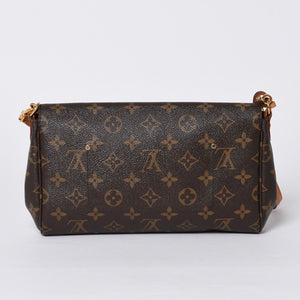 Very Good Condition LOUIS VUITTON Monogram Favorite MM Shoulder Bag M40718 Brown Gold Hardware Used 4a001284