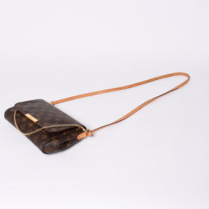 極美品 LOUIS VUITTON ルイヴィトン モノグラム フェイボリットMM ショルダーバッグ M40718 ブラウン ゴールド金具 中古 4a001283