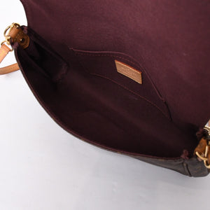 極美品 LOUIS VUITTON ルイヴィトン モノグラム フェイボリットMM ショルダーバッグ M40718 ブラウン ゴールド金具 中古 4a001283